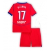 Camiseta Paris Saint-Germain Vitinha #17 Tercera Equipación Replica 2025-26 para niños mangas cortas (+ Pantalones cortos)